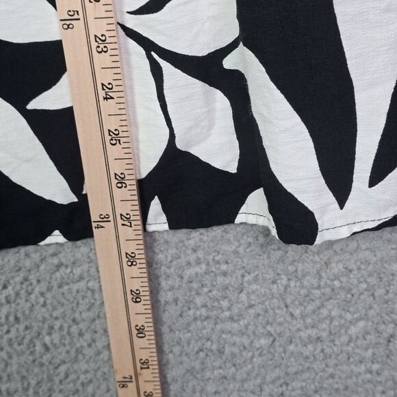 Vince Camuto Black White Abstract Print Tiered Sleeve Blouse Size 3X - Picture 10 of 13